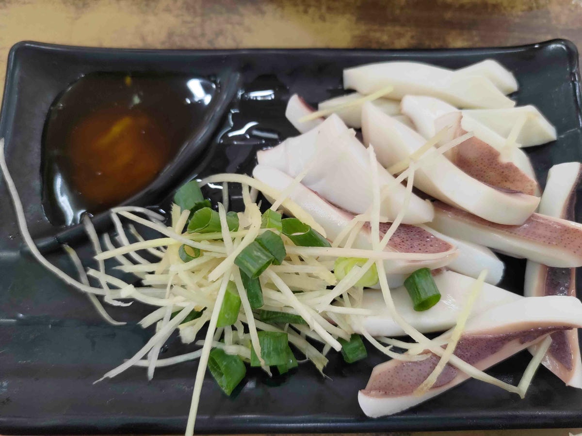 添丁切仔麵 魷魚