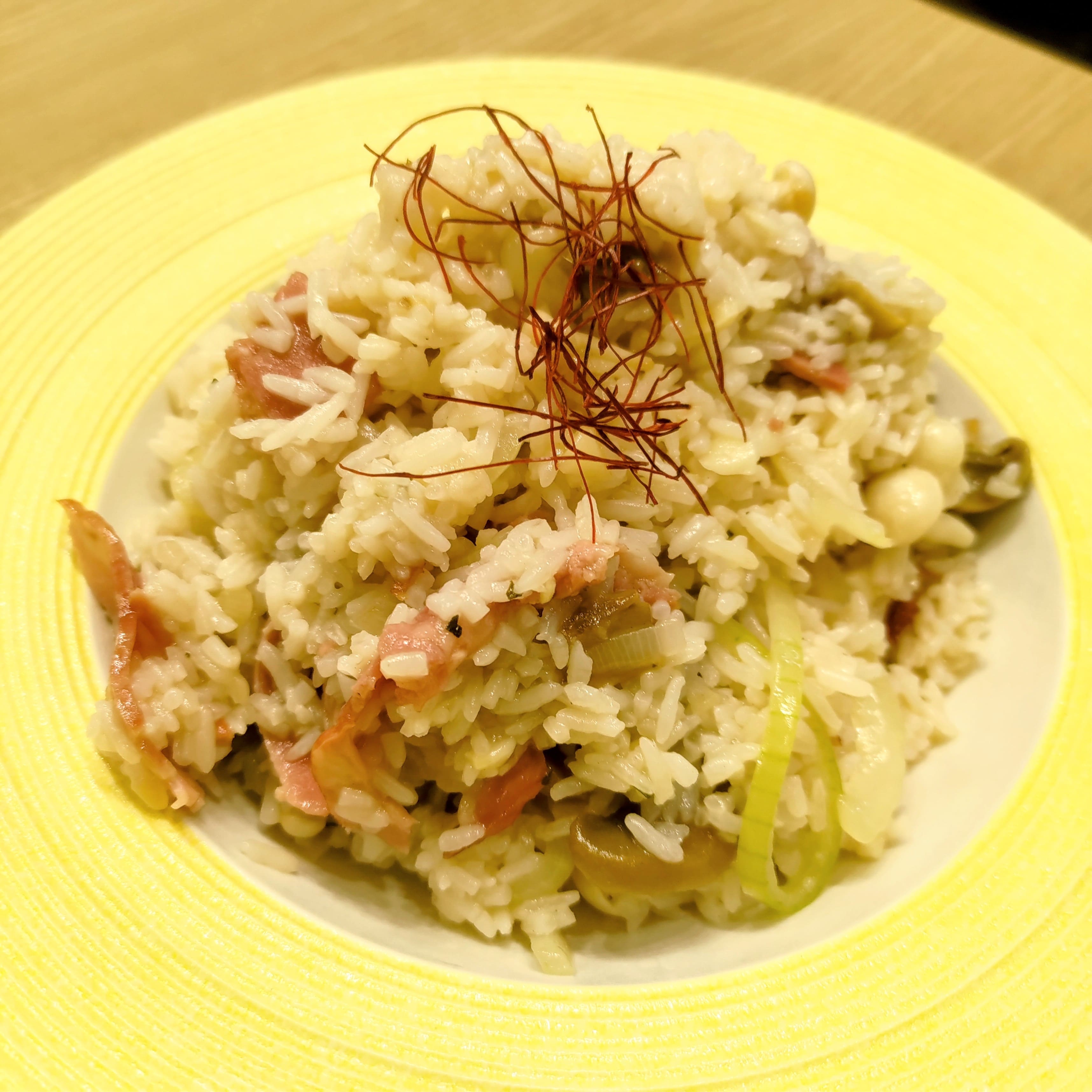 沐對 熱煎培根燉飯